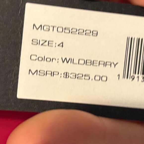 NWT Halston Heritage Short Silk Dress in Wildberry - Picture 4 of 4